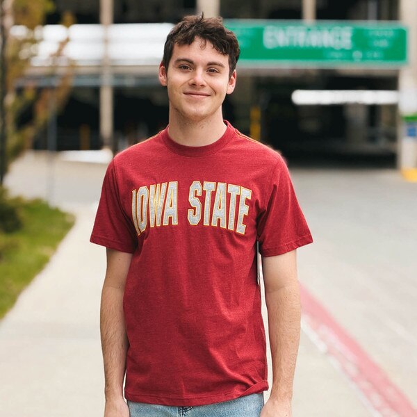Colosseum Iowa State Cardinal Clairvoyance Short Sleeve T-Shirt front